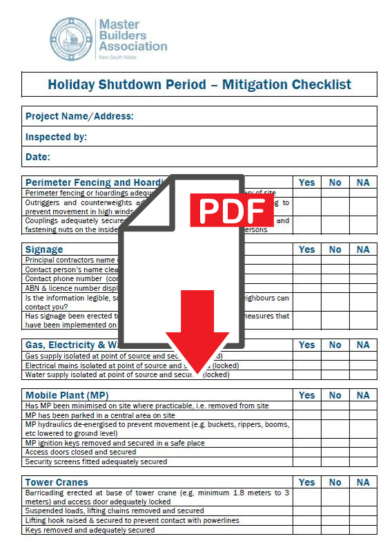 Checklist download