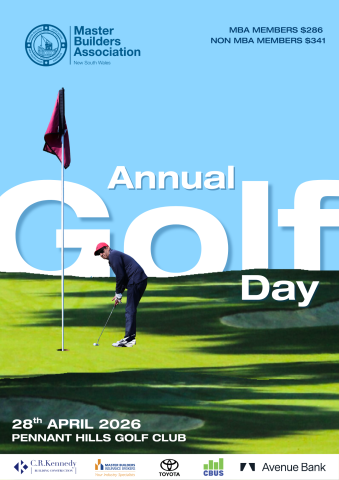 2026 MBA NSW Golf Day Invitation