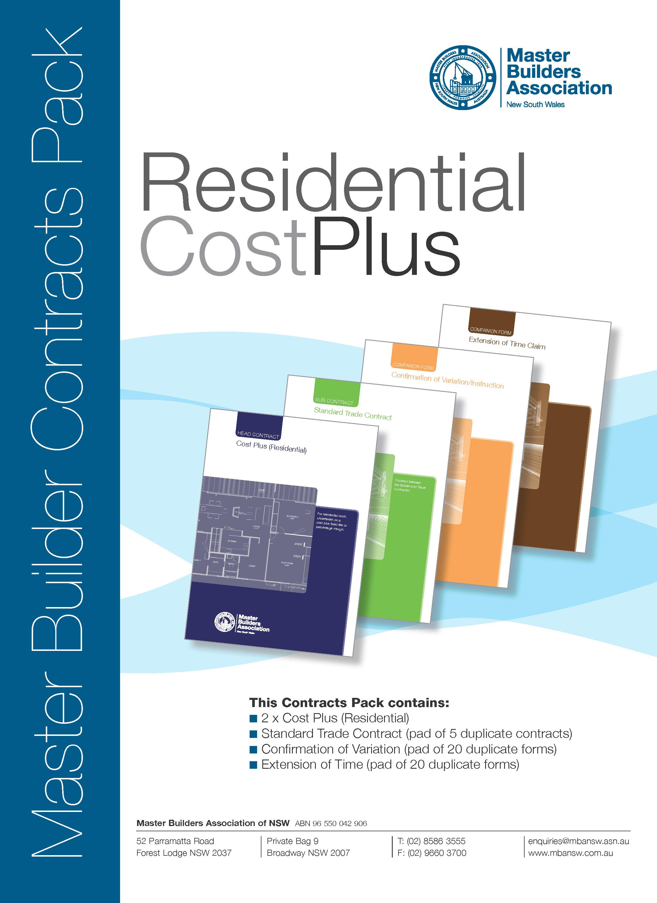 Residential Cost Plus