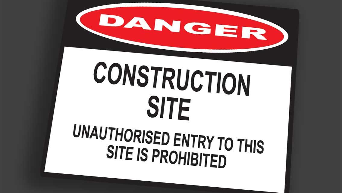 Danger Construction Site 